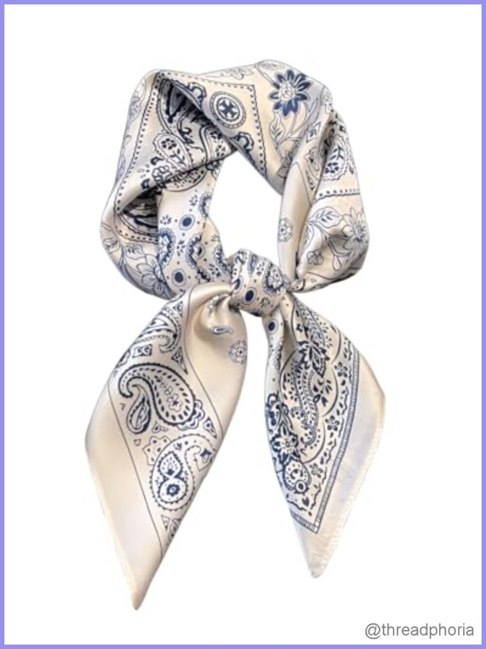 Polyester Satin Silk Square Scarf Head Bandana Lightweight Neck Scarf